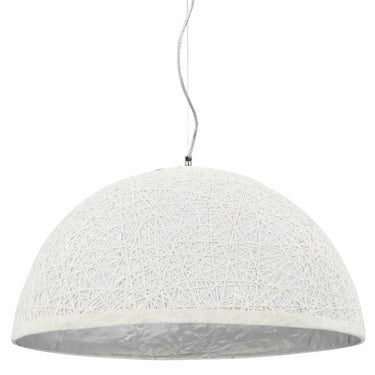 Vidaxl hanglamp e27 ø50 cm wit en zilver