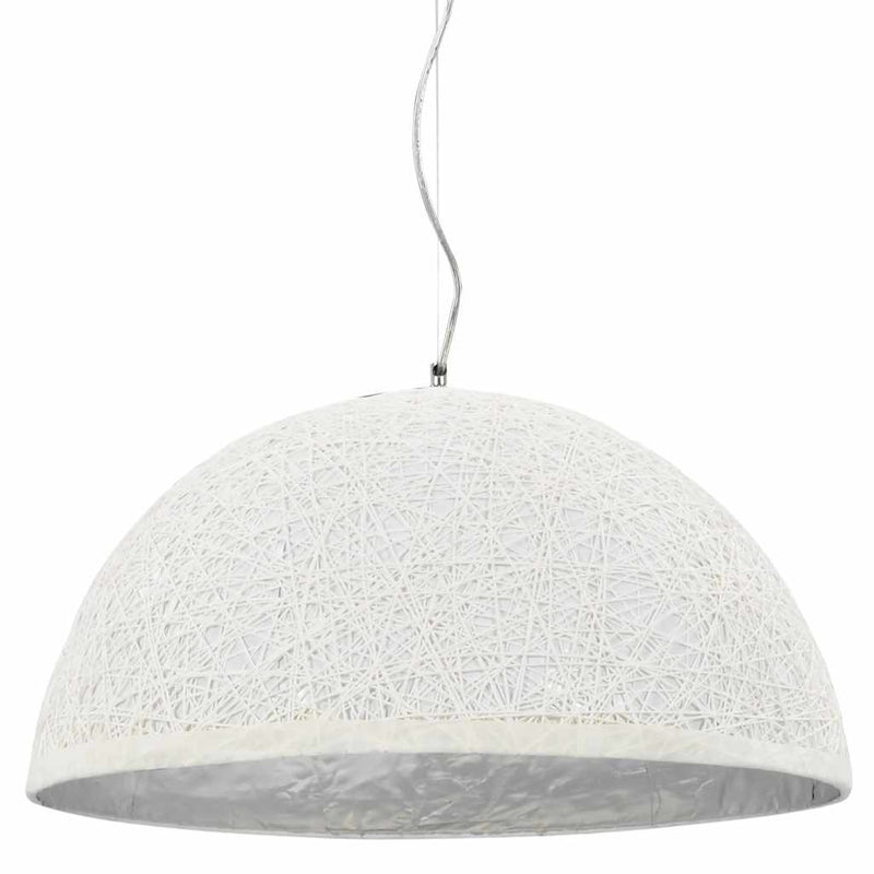 Load image into Gallery viewer, Vidaxl hanglamp e27 ø50 cm wit en zilver
