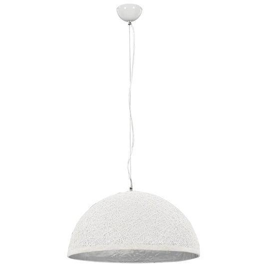Vidaxl hanglamp e27 ø50 cm wit en zilver