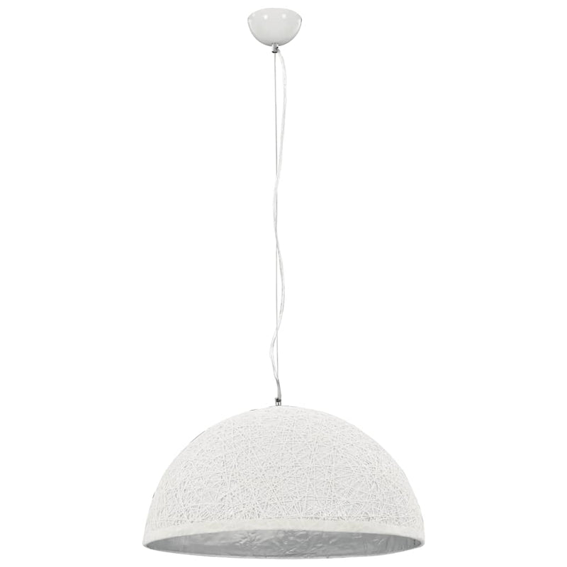 Load image into Gallery viewer, Vidaxl hanglamp e27 ø50 cm wit en zilver
