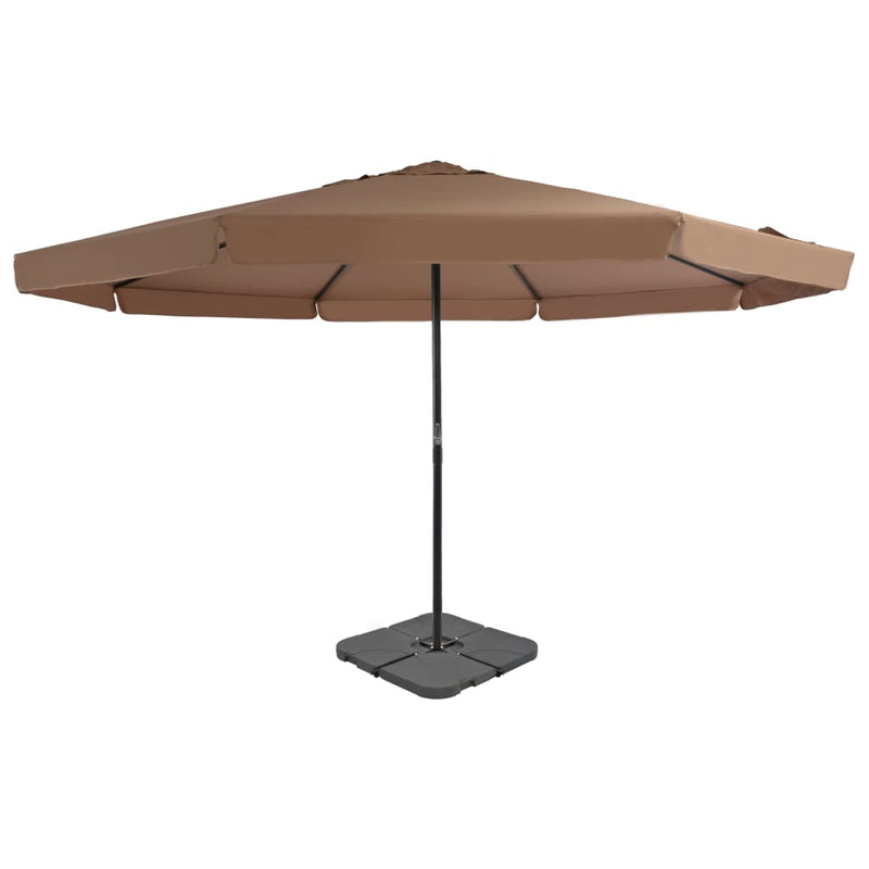 Load image into Gallery viewer, VidaXL Parasol met draagbare voet taupe
