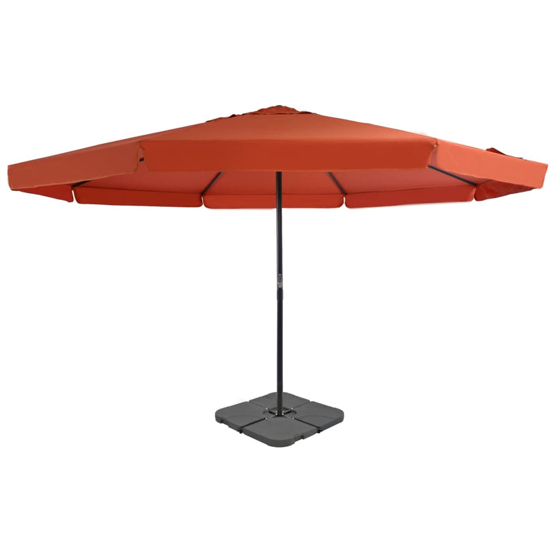Load image into Gallery viewer, VidaXL Parasol met draagbare voet terracottakleurig
