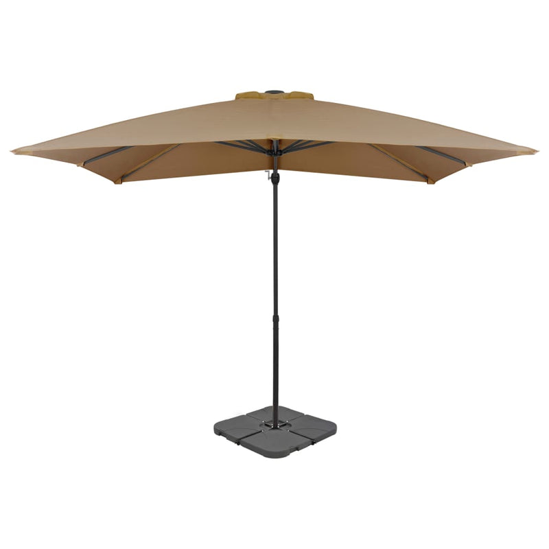 Load image into Gallery viewer, VidaXL Parasol met draagbare voet taupe
