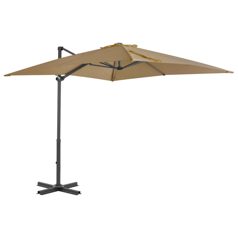 Load image into Gallery viewer, VidaXL Parasol met draagbare voet taupe
