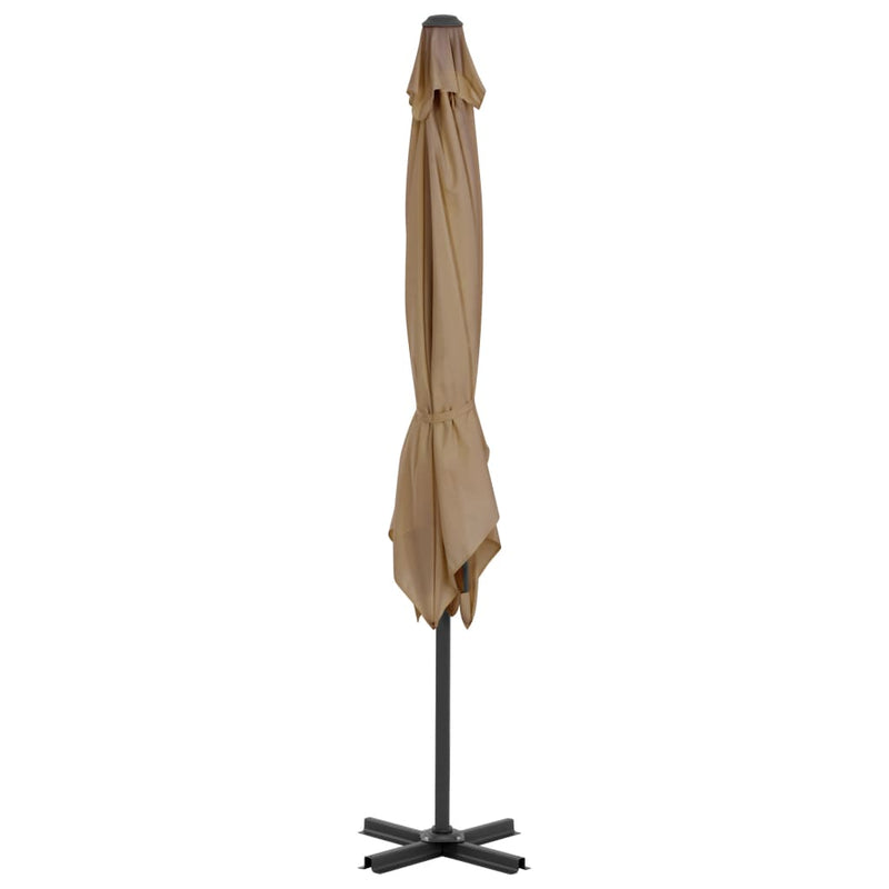 Load image into Gallery viewer, VidaXL Parasol met draagbare voet taupe

