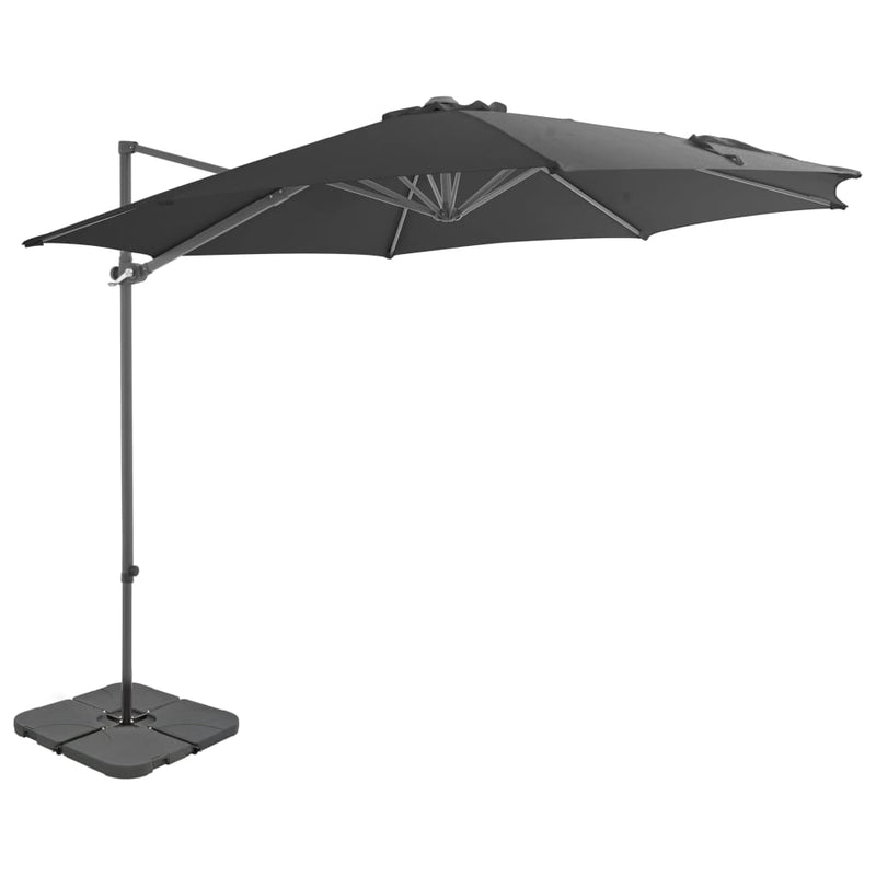 Load image into Gallery viewer, VidaXL Parasol met draagbare voet antracietkleurig
