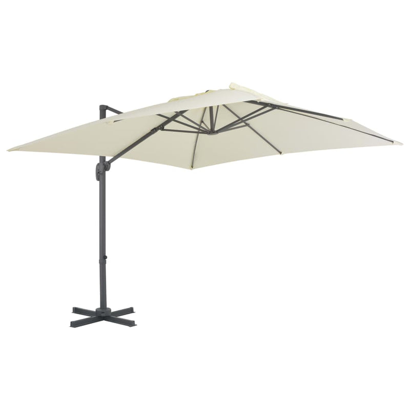 Load image into Gallery viewer, Vidaxl parasol met draagbare voet zandkleurig
