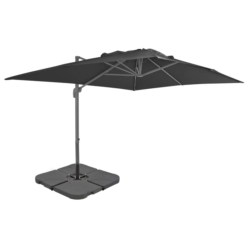 Load image into Gallery viewer, Vidaxl parasol met draagbare voet antracietkleurig
