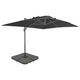 Vidaxl parasol met draagbare voet antracietkleurig