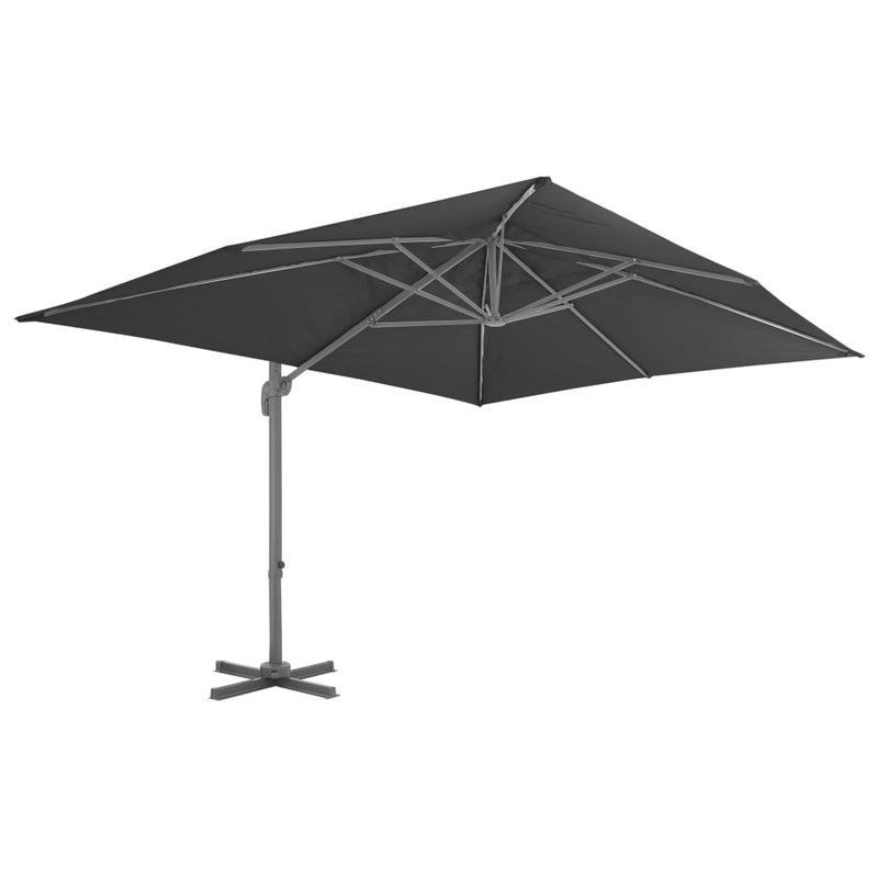 Load image into Gallery viewer, Vidaxl parasol met draagbare voet antracietkleurig
