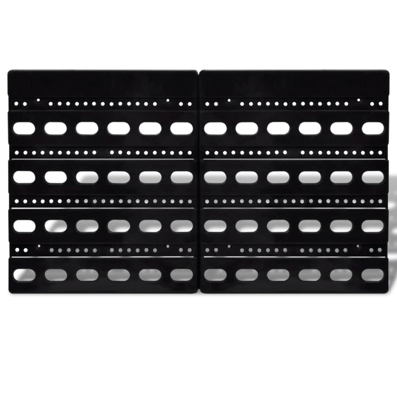 Load image into Gallery viewer, Vidaxl 30-delige opbergrek voor aan de wand blauw en rood
