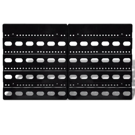 Vidaxl 30-delige opbergrek voor aan de wand blauw en rood