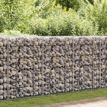 Vidaxl schanskorfmuur met deksels 80x20x100 cm gegalvaniseerd staal