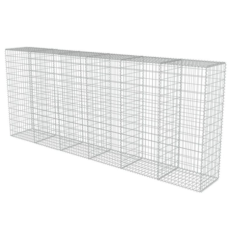 Load image into Gallery viewer, VidaXL Schanskorfmuur met deksels 300x50x150 cm gegalvaniseerd staal
