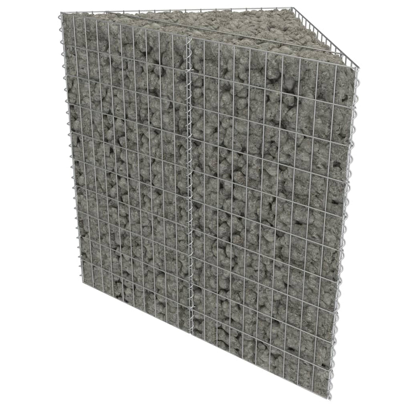 Load image into Gallery viewer, Vidaxl gabion plantenbak verhoogd 75x75x50 cm gegalvaniseerd staal
