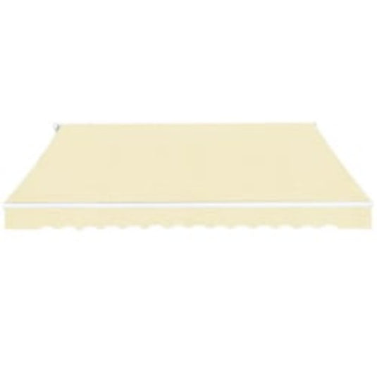 VidaXL Luifel handmatig uittrekbaar 600 cm crème