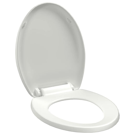 Vidaxl toiletbril soft-close met quick-release ontwerp wit