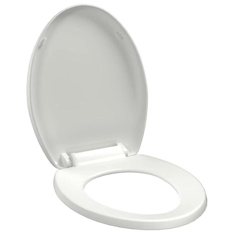 Load image into Gallery viewer, Vidaxl toiletbril soft-close met quick-release ontwerp wit
