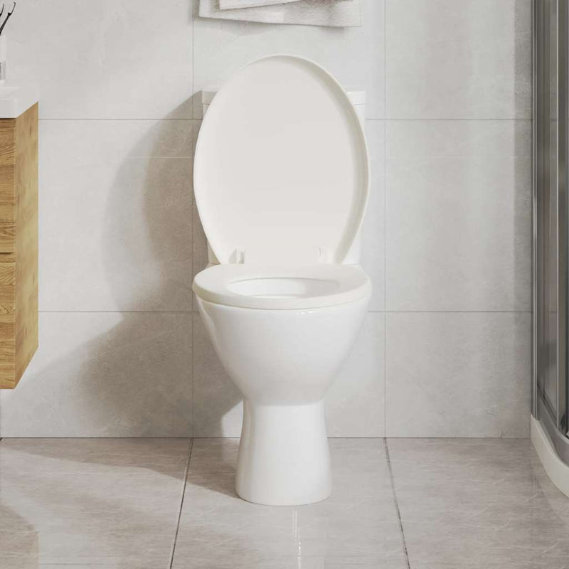 Load image into Gallery viewer, Vidaxl toiletbril soft-close met quick-release ontwerp wit
