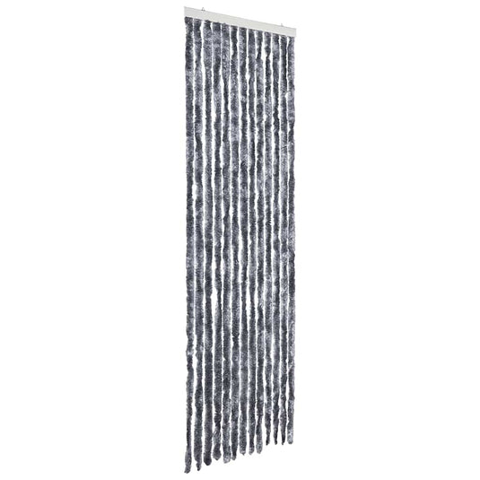 Vidaxl vliegengordijn 56x185 cm chenille zilverkleurig