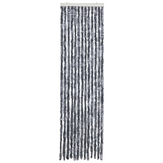 Vidaxl vliegengordijn 56x185 cm chenille zilverkleurig