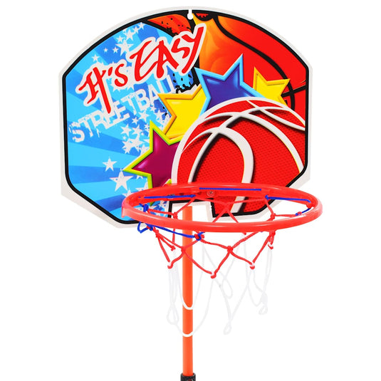 Vidaxl kinderbasketbalring- en balset