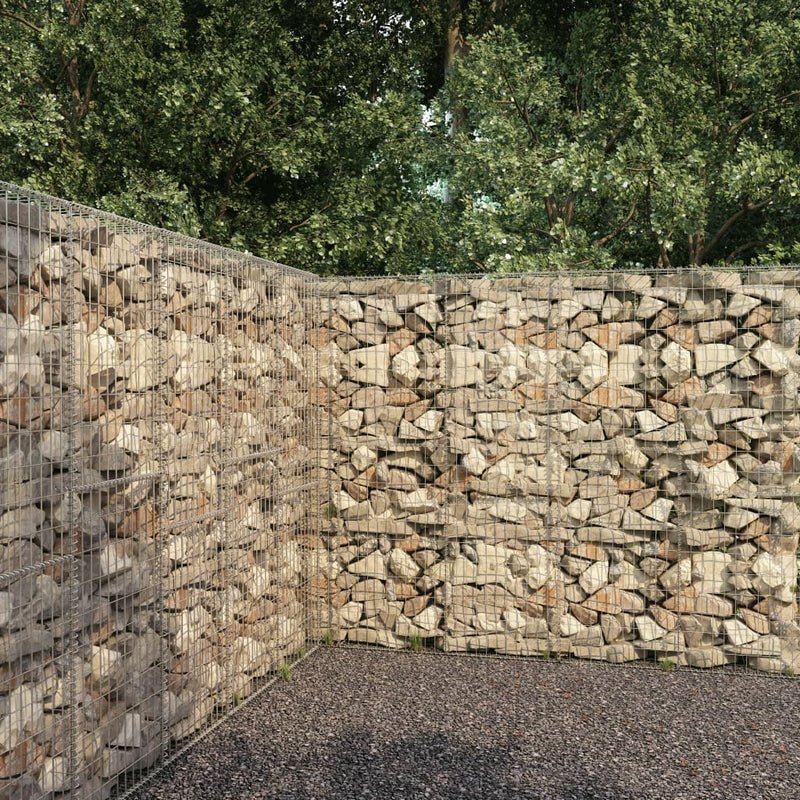 Load image into Gallery viewer, VidaXL Schanskorfmuur met deksel 300x50x200 cm gegalvaniseerd staal
