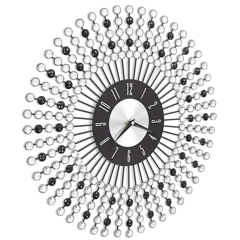 Load image into Gallery viewer, Vidaxl wandklok 43 cm metaal zwart
