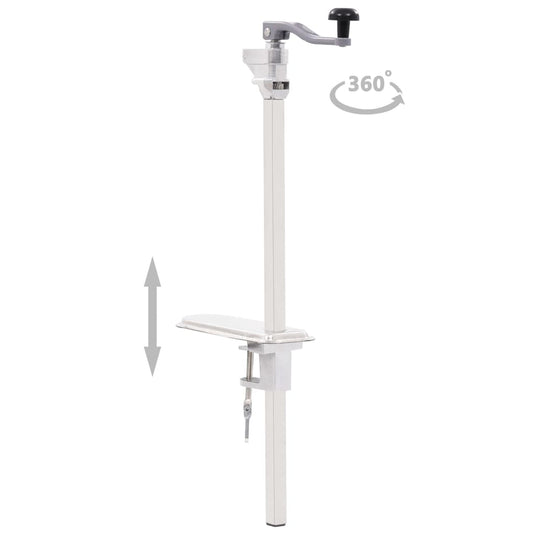 Vidaxl blikopener 70 cm aluminium en roestvrij staal zilverkleurig