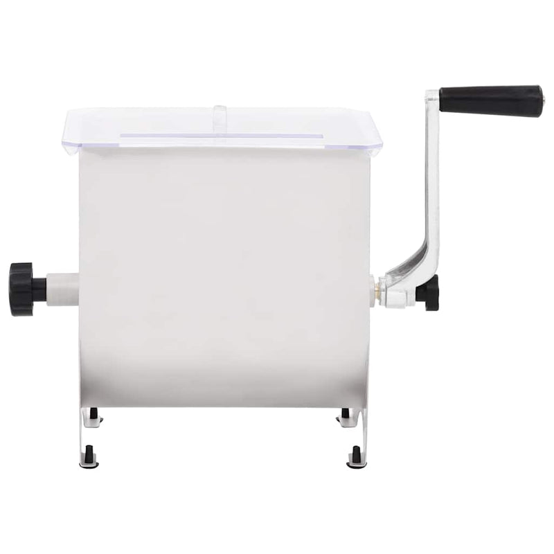 Load image into Gallery viewer, Vidaxl vleesmixer met deksel handmatig roestvrij staal zilverkleurig
