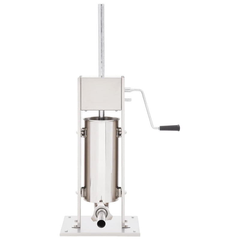 Load image into Gallery viewer, Vidaxl worstenvuller handmatig 5 l roestvrij staal zilverkleurig
