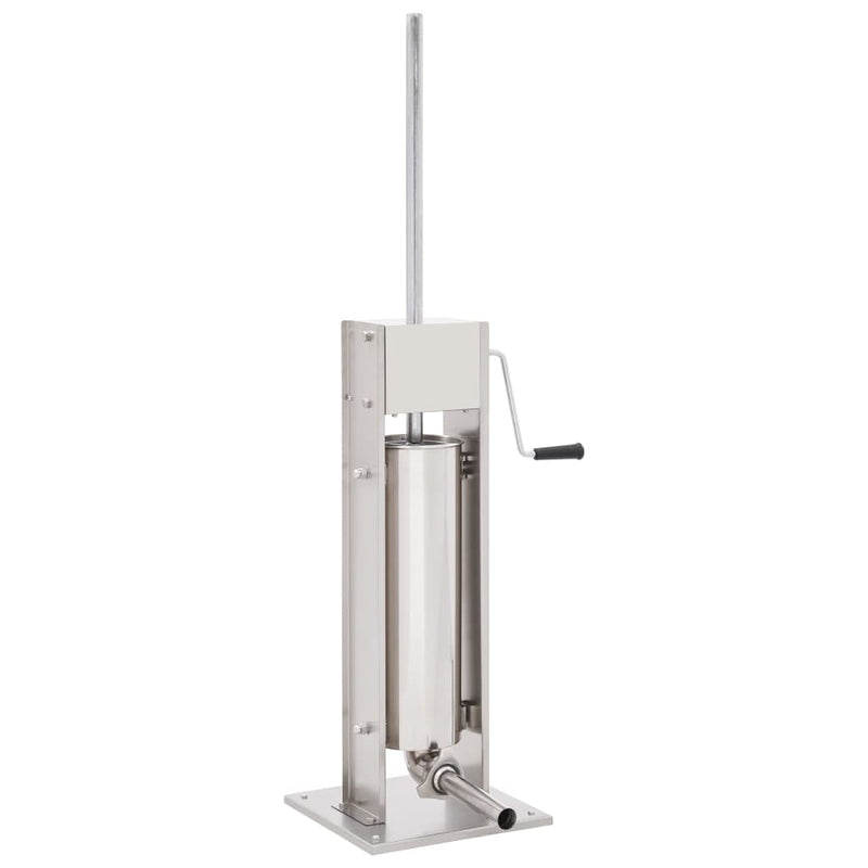 Load image into Gallery viewer, Vidaxl worstenvuller handmatig 7 l roestvrij staal zilverkleurig
