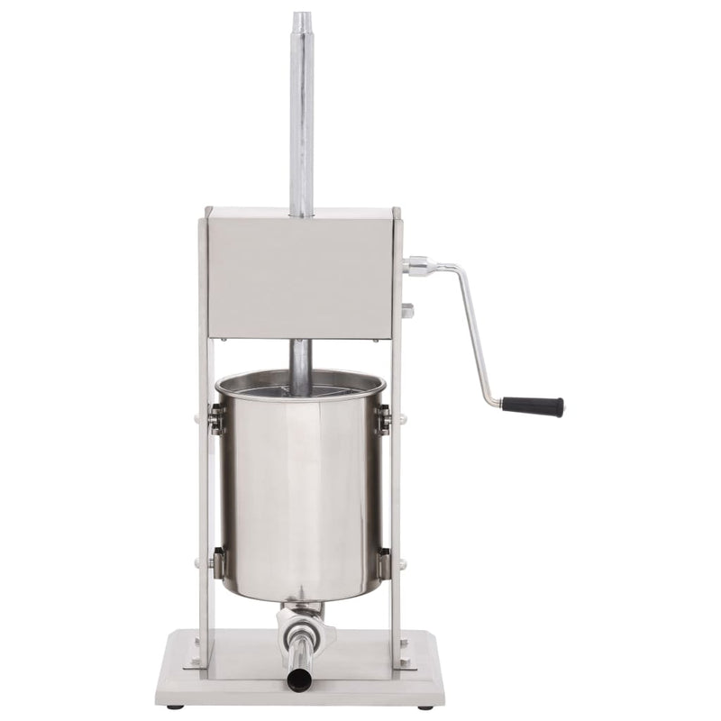 Load image into Gallery viewer, Vidaxl worstenvuller handmatig 10 l roestvrij staal zilverkleurig
