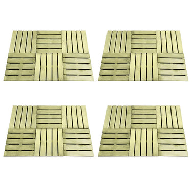VidaXL 24 st Terrastegels 50x50 cm hout groen