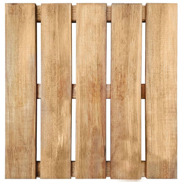 VidaXL 24 st Terrastegels 50x50 cm hout bruin