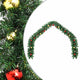 Vidaxl kerstslinger versierd met kerstballen 5 m