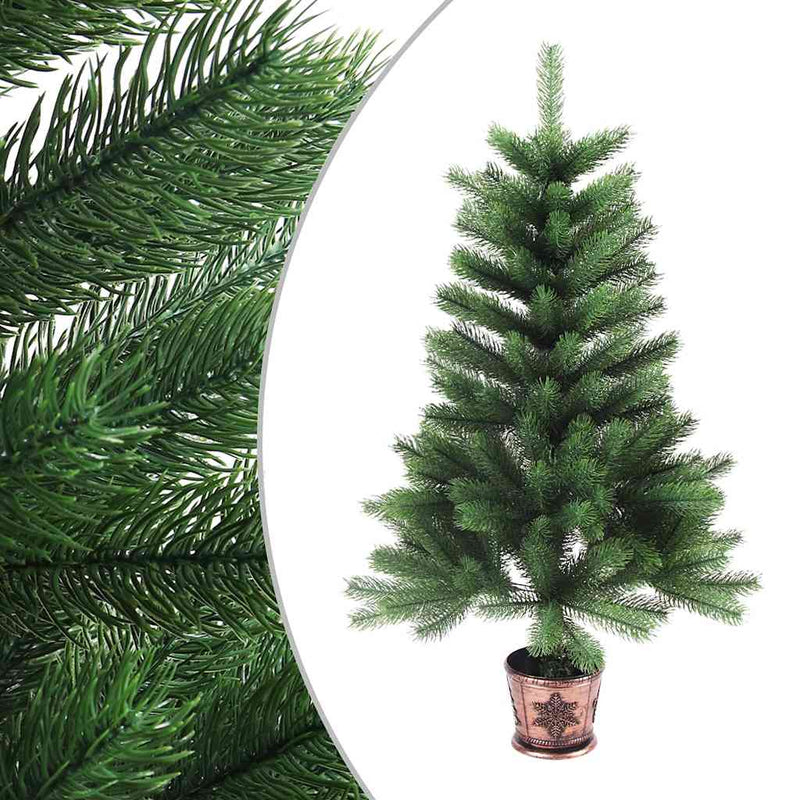 Load image into Gallery viewer, Vidaxl kunstkerstboom met levensechte naalden 65 cm groen
