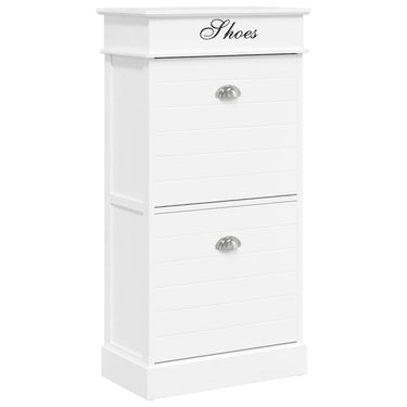 Vidaxl schoenenkast 50x28x98 cm paulowniahout wit