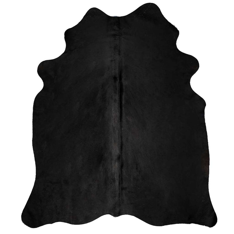 Load image into Gallery viewer, Vidaxl vloerkleed 150x170 cm echte runderhuid zwart
