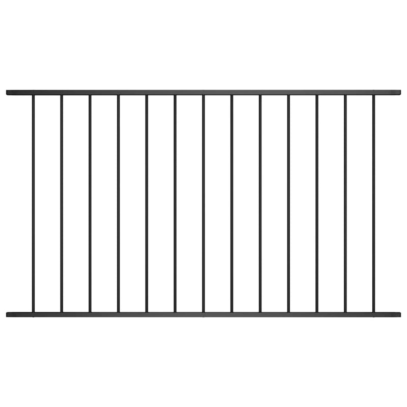 Load image into Gallery viewer, Vidaxl schuttingpaneel gepoedercoat staal 1,7x0,75 m zwart
