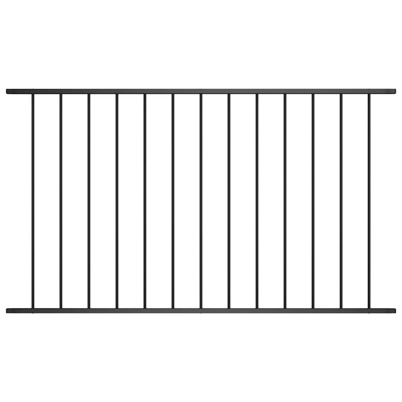 Load image into Gallery viewer, Vidaxl schuttingpaneel gepoedercoat staal 1,63x1 m zwart
