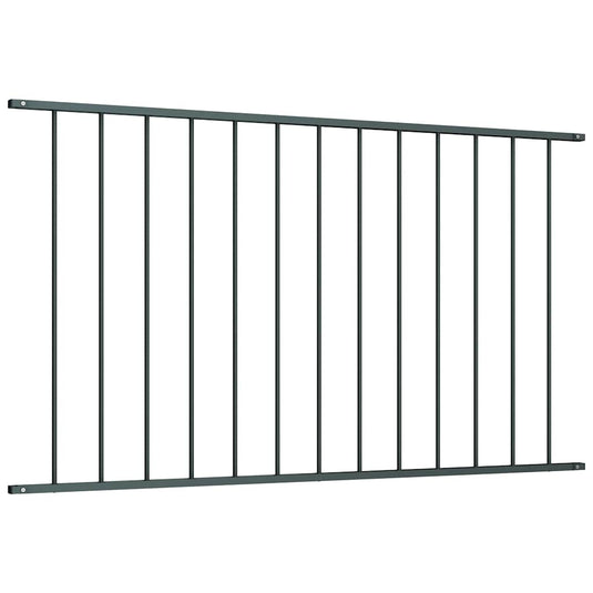 Vidaxl schuttingpaneel gepoedercoat staal 1,63x1 m antraciet