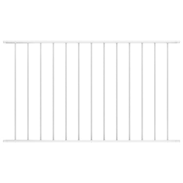 Vidaxl schuttingpaneel gepoedercoat staal 1,63x1 m wit