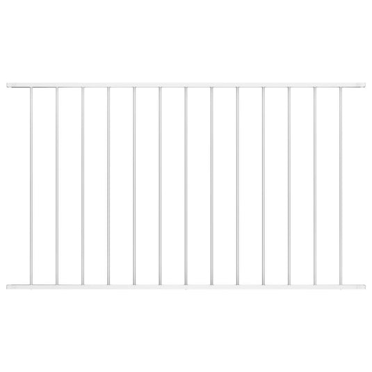 Vidaxl schuttingpaneel gepoedercoat staal 1,63x1,25 m wit