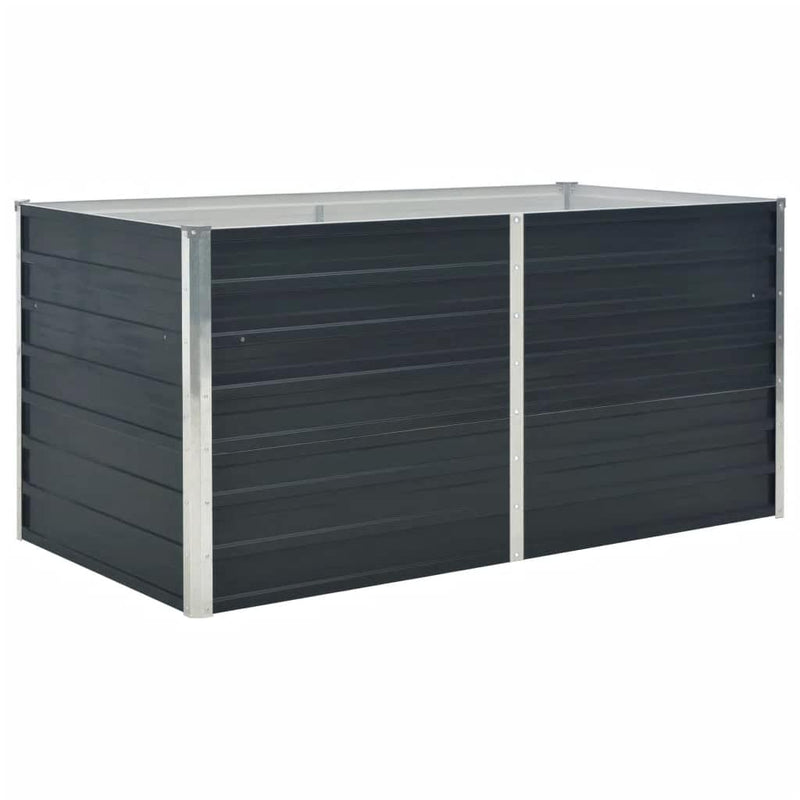 Load image into Gallery viewer, Vidaxl plantenbak verhoogd 160x80x77 cm gegalvaniseerd staal antraciet
