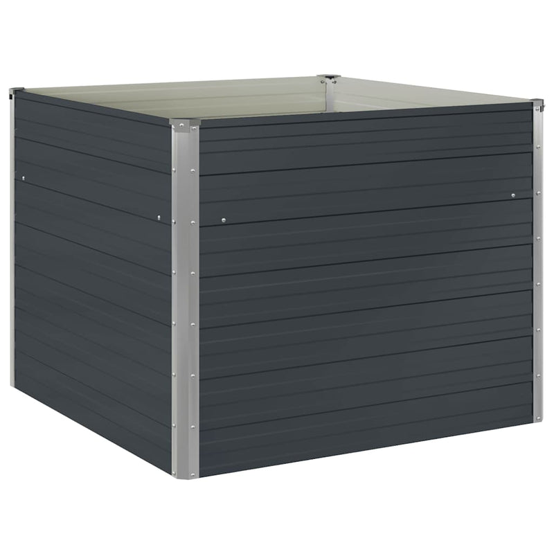 Load image into Gallery viewer, Vidaxl plantenbak verhoogd 100x100x77cm gegalvaniseerd staal antraciet
