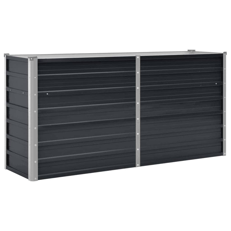 Load image into Gallery viewer, Vidaxl plantenbak verhoogd 160x40x77 cm gegalvaniseerd staal antraciet
