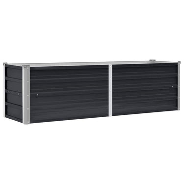 Vidaxl plantenbak verhoogd 160x40x45 cm gegalvaniseerd staal antraciet