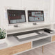Vidaxl monitorstandaard 100x24x13 cm bewerkt hout wit