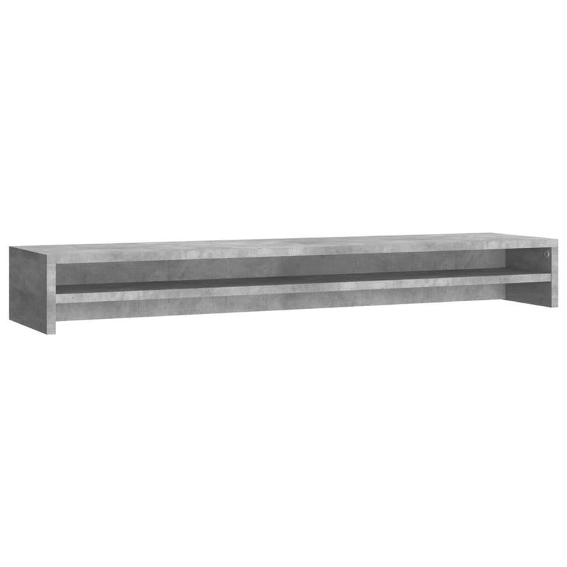 Afbeelding laden in galerijviewer, Vidaxl monitorstandaard 100x24x13 cm bewerkt hout betongrijs
